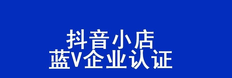 抖音小店与蓝v区别深度解析（小店和大号）