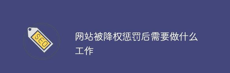 网站被降权的原因及解决方法（如何避免被降权）